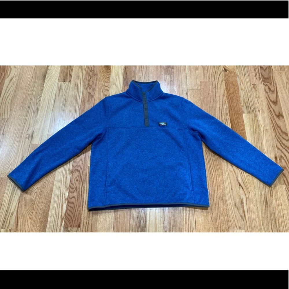 LL Bean Mens 1/4 Snap Pullover Sweater Fleece XL